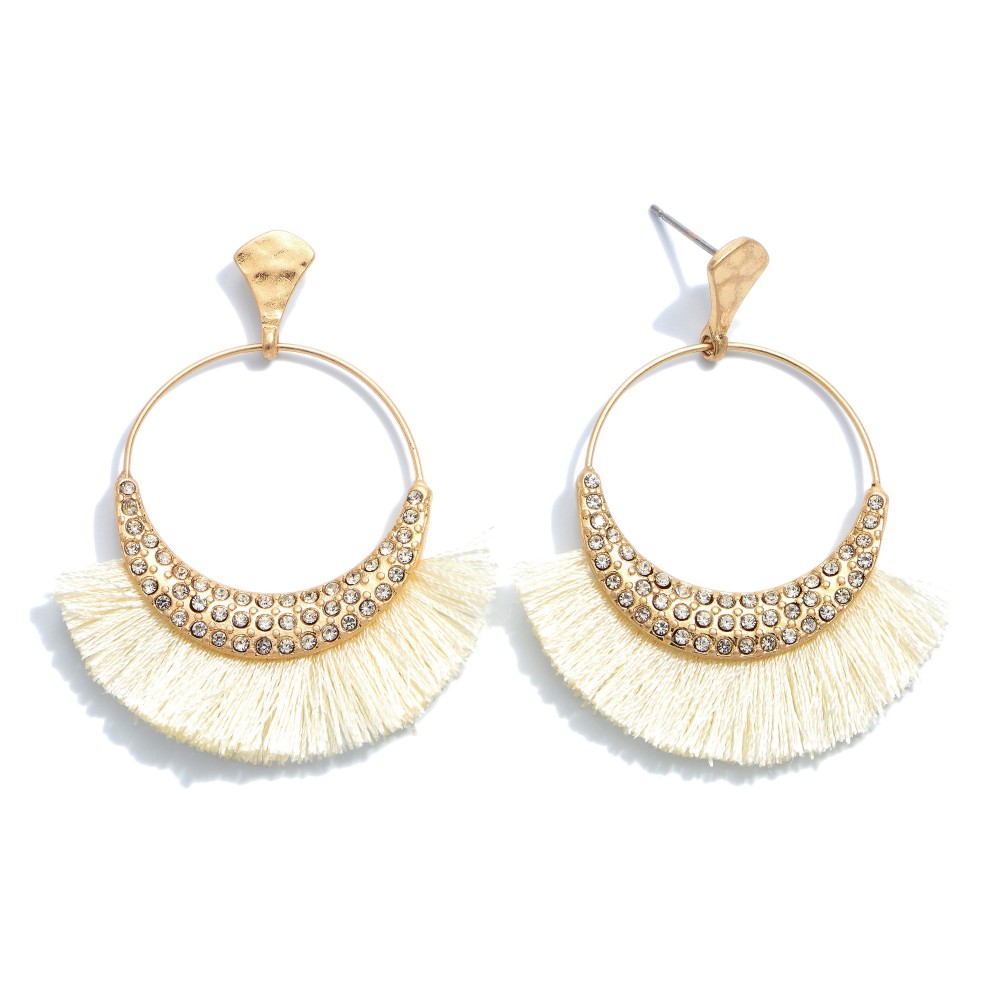 black gold hoop earrings