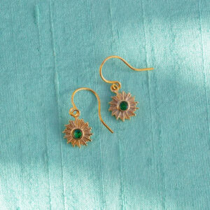 Sunburst Earrings - Featured on the Daily Connoisseur Elegant Dressing for Dressy Occasions video