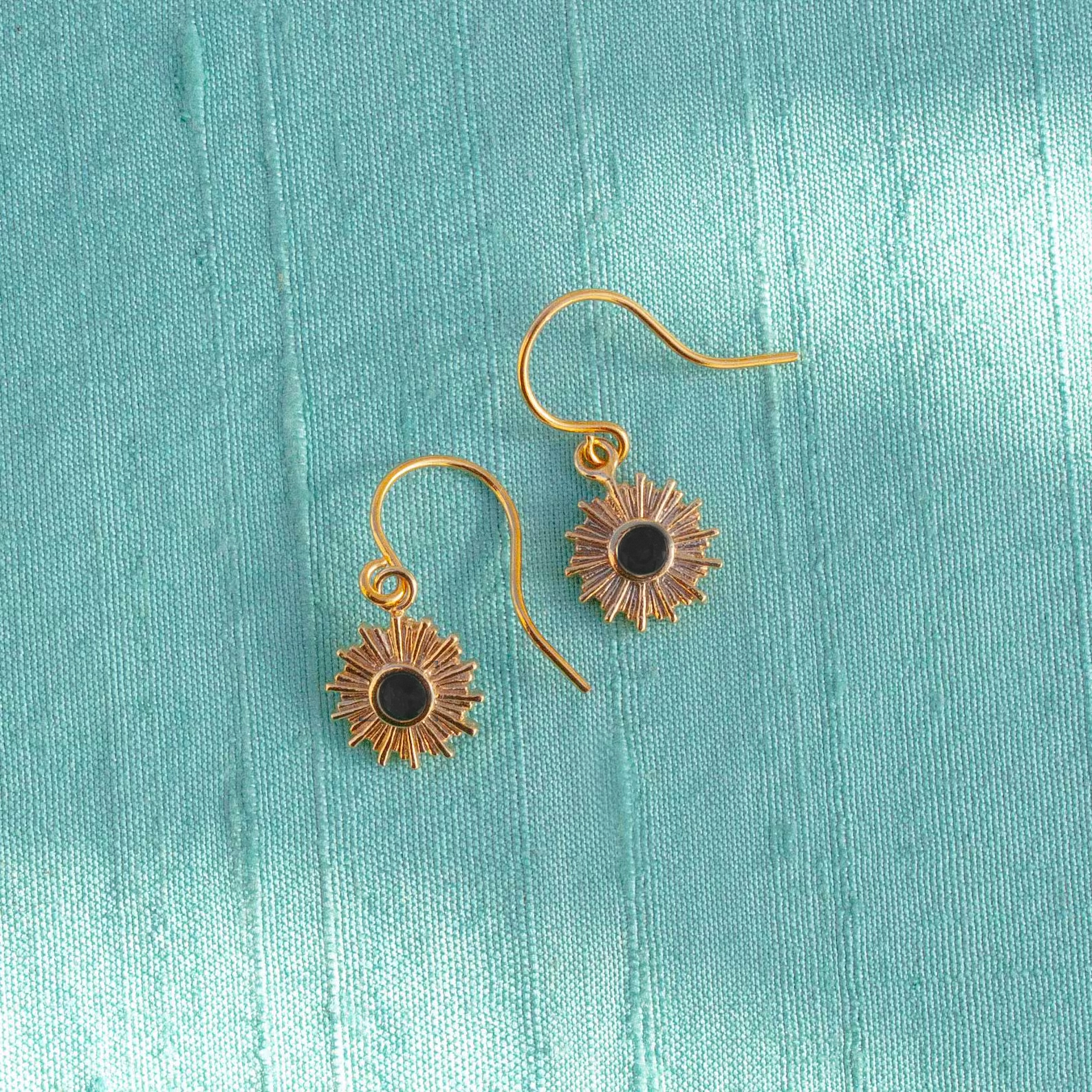 Sunburst Earrings - Featured on the Daily Connoisseur Elegant Dressing for Dressy Occasions video