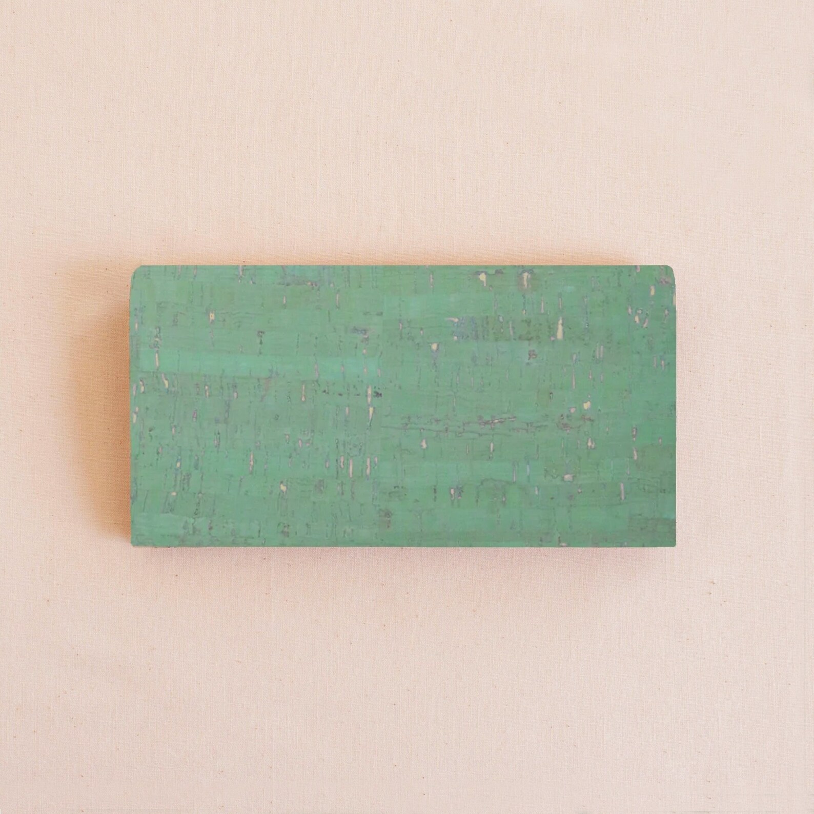 Garden Party cork checkbook cover - dotted