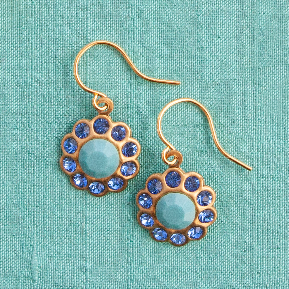 Sunburst Earrings - Featured on the Daily Connoisseur Elegant Dressing for Dressy Occasions video